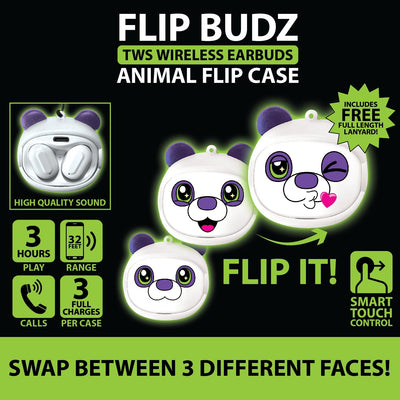 ITEM NUMBER 023561L ANIMAL FACE EARBUDS - STORE SURPLUS NO DISPLAY 6 PIECES PER PACK