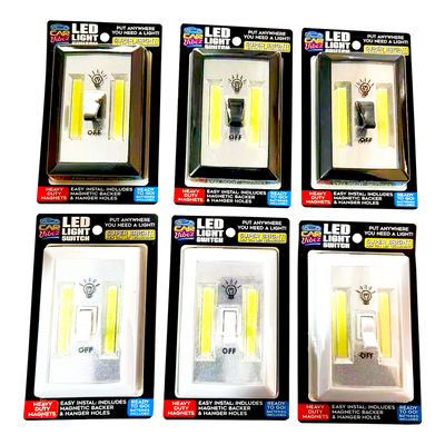 ITEM NUMBER 023692L LED LIGHT SWITCH - STORE SURPLUS NO DISPLAY 6 PIECES PER PACK