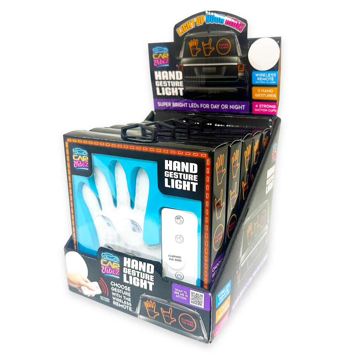 ITEM NUMBER 024454 HAND GESTURE LIGHT 6 PIECES PER DISPLAY – Novelty  Closeout