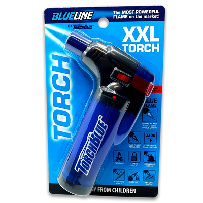 ITEM NUMBER 040299L CARDED TORCH BLUE XXL TORCH - STORE SURPLUS NO DISPLAY 12 PIECES PER PACK