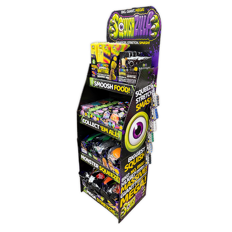 SquishZilla Squishy Fidget Toy Assortment Floor Display - 86