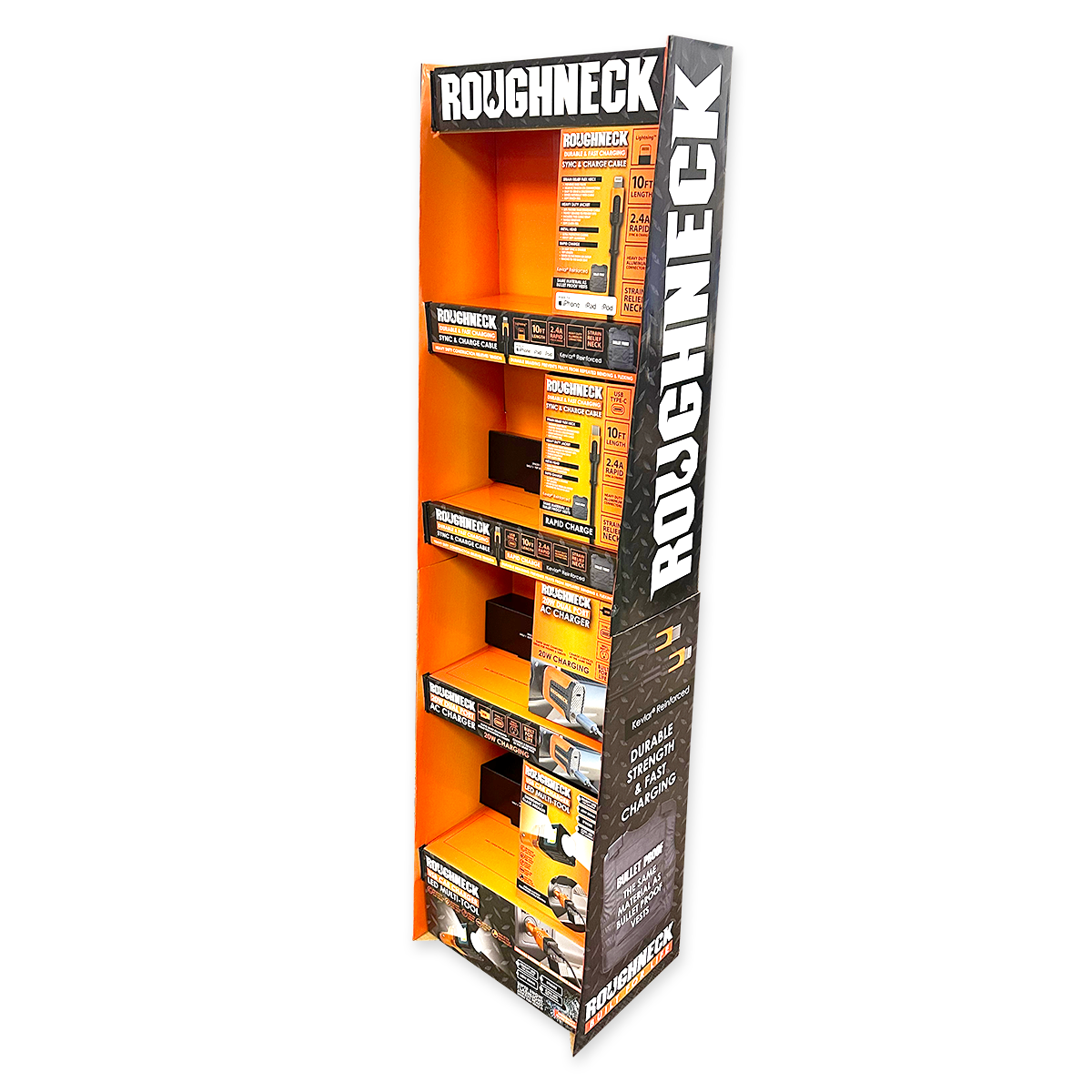 Merchandising Fixture - Corrugated Roughneck Tech Floor Display ONLY 977900