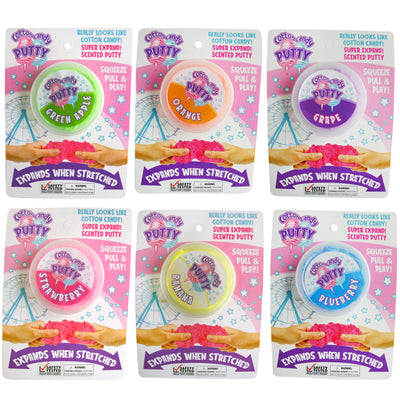 ITEM NUMBER 022648L COTTON CANDY PUTTY - STORE SURPLUS NO DISPLAY 12 PIECES PER PACK