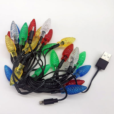 ITEM NUMBER 022667 10FT CHRISTMAS LIGHTS CHARGER 12 PIECES PER DISPLAY