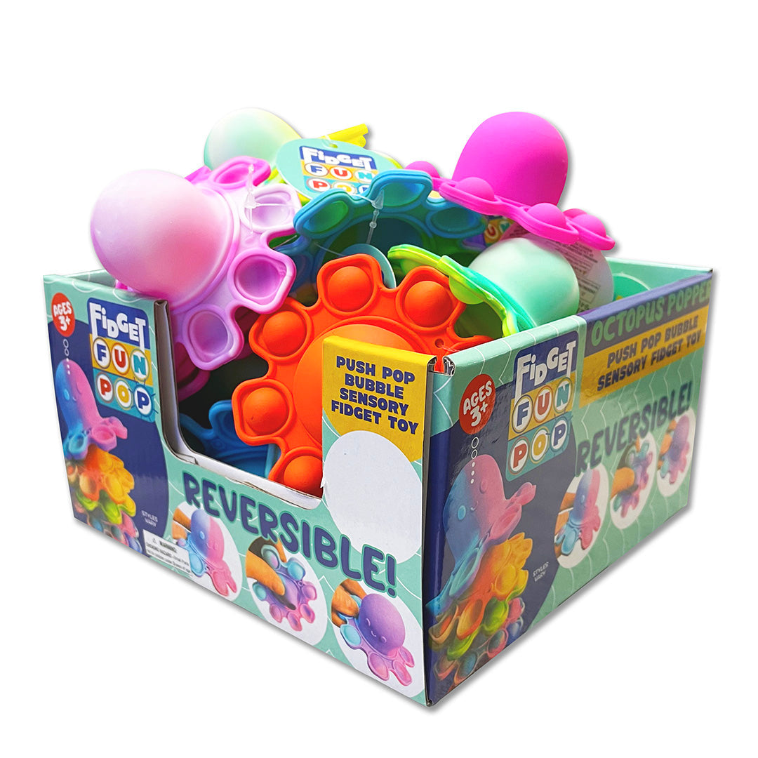 Yeaqee 8 Pcs Octopus Bath Toys, Fidget Toys Sensory Stress Relief