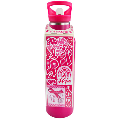 ITEM NUMBER 023445L PINK WATER BOTTLE - STORE SURPLUS NO DISPLAY 5 PIECES PER PACK
