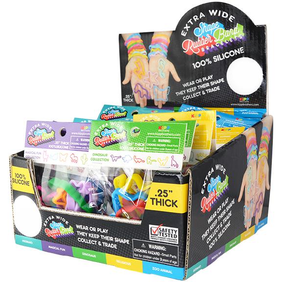 ITEM NUMBER 026640L WIDE SHAPE RUBBER BANDS - STORE SURPLUS NO DISPLAY –  Novelty Closeout