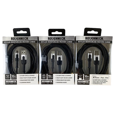 ITEM NUMBER 088322 10FT ROUGHNECK CABLE 6 PIECES PER DISPLAY