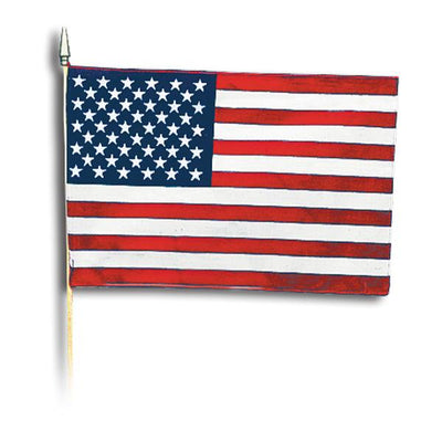 ITEM NUMBER NB 1967 12" x 18" Polyester American Flag BG = 12 PCS