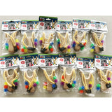 ITEM NUMBER 023669L WOODEN SLINGSHOT - STORE SURPLUS NO DISPLAY 12 PIECES PER PACK