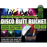 ITEM NUMBER 023742 DISCO BUTT BUCKET 6 PIECES PER DISPLAY