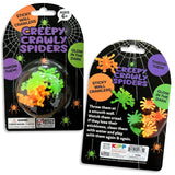 Glow In The Dark Sticky Spiders- 12 Pieces Per Pack 24775