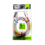 ITEM NUMBER 026490L RAINBOW GLITTER 1 CABLE - STORE SURPLUS NO DISPLAY 5 PIECES PER PACK STORE SURPLUS