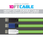 10ft GID Lightning Cable - Store Surplus No Display - 10 Pieces Per Pack 41365L STORE SURPLUS