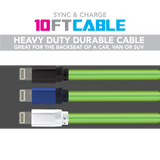 10ft GID Lightning Cable - Store Surplus No Display - 10 Pieces Per Pack 41365L STORE SURPLUS