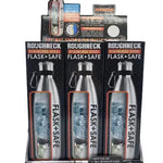 ITEM NUMBER 022931 STAINLESS FLASK SAFE 6 PIECES PER DISPLAY WHOLESALE