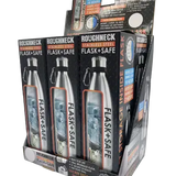 ITEM NUMBER 022931 STAINLESS FLASK SAFE 6 PIECES PER DISPLAY WHOLESALE
