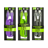 Silicone XL Charging Cable Assortment 3FT - 12 Pieces Per Retail Ready Display 87932