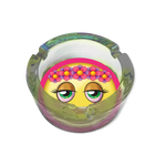 Emojeez Glass Ashtray - Store Surplus No Display - 6 Pieces Per Pack 21537L STORE SURPLUS