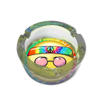 Emojeez Glass Ashtray - Store Surplus No Display - 6 Pieces Per Pack 21537L STORE SURPLUS