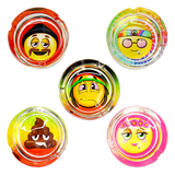 Emojeez Glass Ashtray - Store Surplus No Display - 6 Pieces Per Pack 21537L STORE SURPLUS