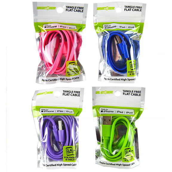 ITEM NUMBER 022324L GG BAG MFI FLAT CABLE COLOR - STORE SURPLUS NO DISPLAY 4 PIECES PER PACK