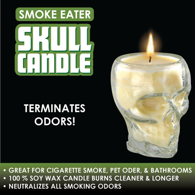 ITEM NUMBER 022543L SKULL SMOKERS CANDLE - STORE SURPLUS NO DISPLAY 6 PIECES PER PACK