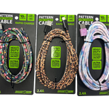 ITEM NUMBER 022653L 10FT PRINTED CABLE USB-C  - STORE SURPLUS NO DISPLAY 6 PIECES PER PACK STORE SURPLUS