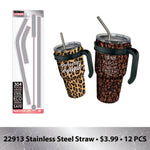 30 oz Insulated Stainless-Steel Cup with Handle Assortment Floor Display - 36 Pieces Per Retail Ready Display 88360 WHOLESALE