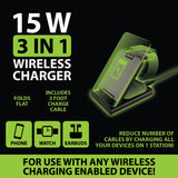 ITEM NUMBER 022827L 3 IN 1 CHARGER - STORE SURPLUS NO DISPLAY 4 PIECES PER PACK