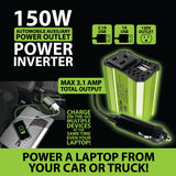 ITEM NUMBER 022829L POWER INVERTER - STORE SURPLUS NO DISPLAY 4 PIECES PER PACK