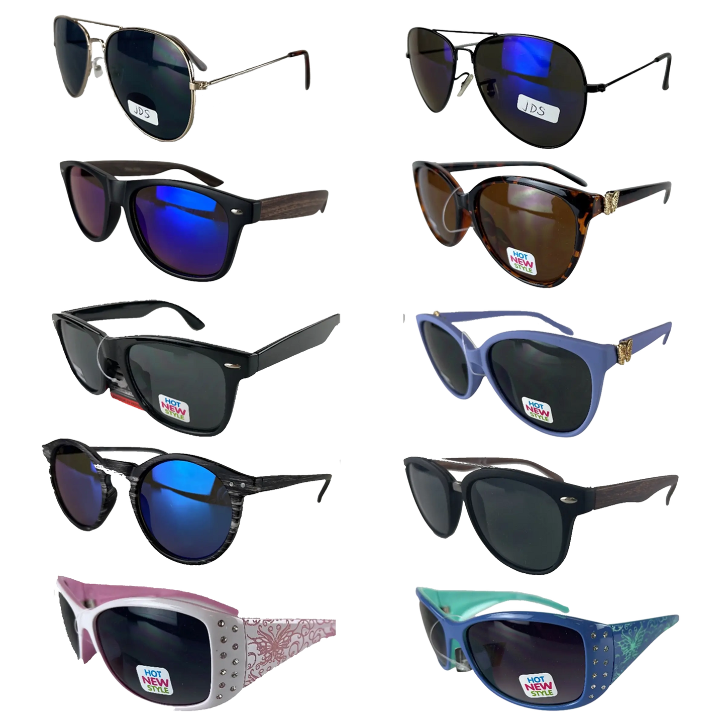 Sunglasses Sport Rayz Assortment Floor Display 48 Pieces Per Retail