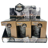 ITEM NUMBER 023151 TACGEAR BULLET PINT GLASS 6 PIECES PER DISPLAY