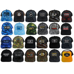 Trucker Hat Ball Cap Assortment Floor Display - 72 Pieces Per Retail Ready Display 88404 WHOLESALE