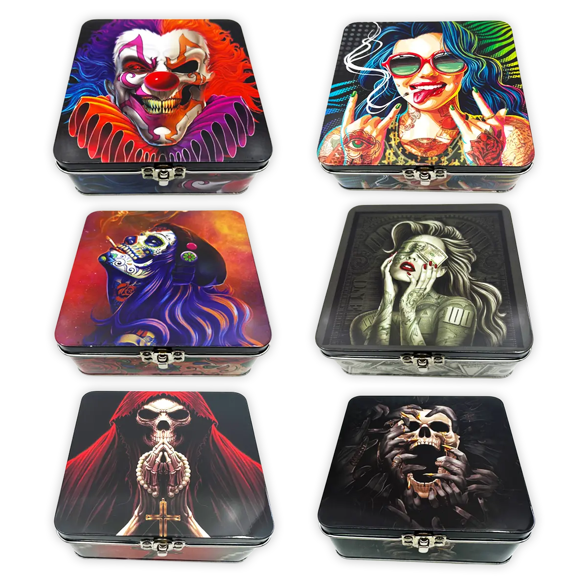 ITEM NUMBER 023253L METAL BOX MIX D - STORE SURPLUS NO DISPLAY 6 PIECES PER PACK STORE SURPLUS