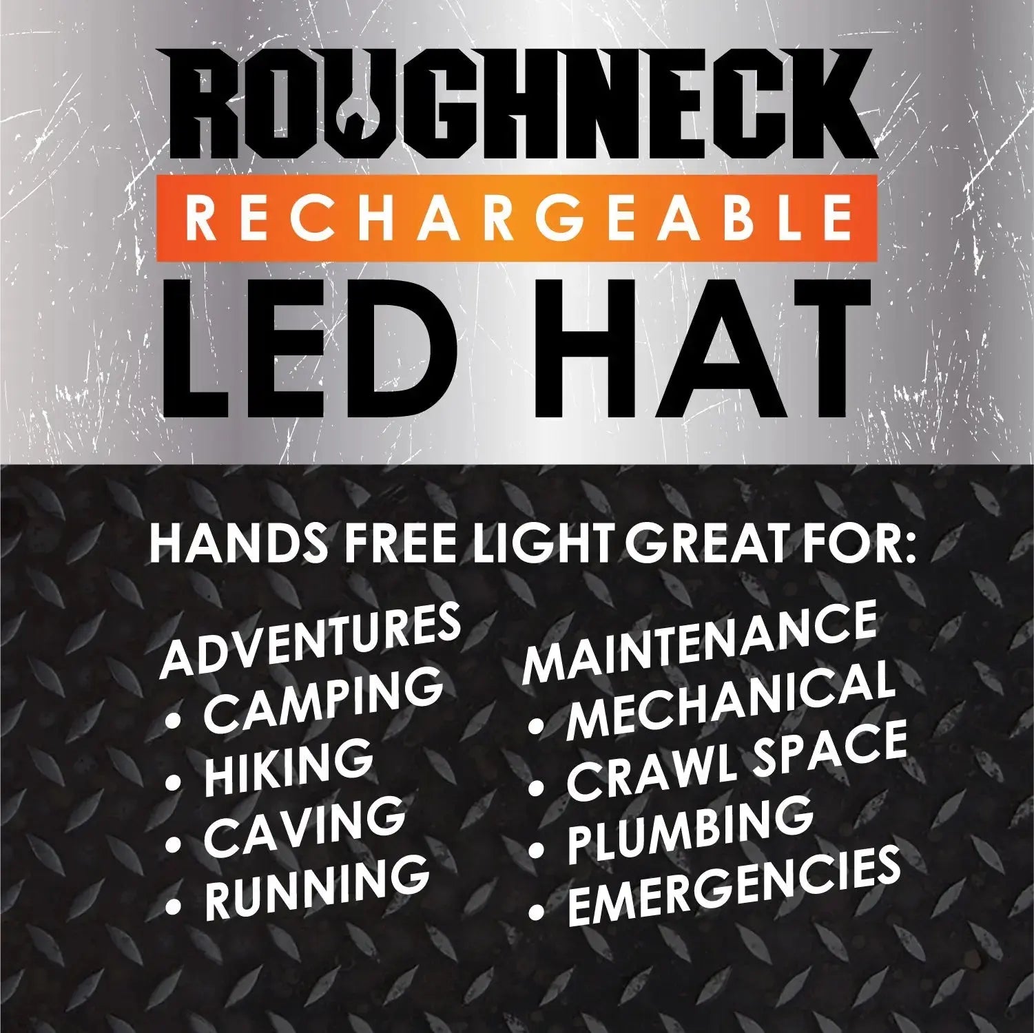 Roughneck LED Light Hat 6 Pieces Per Retail Ready Display 23274 ROUGHNECK