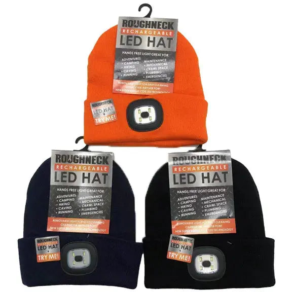 Roughneck LED Light Hat 6 Pieces Per Retail Ready Display 23274 ROUGHNECK