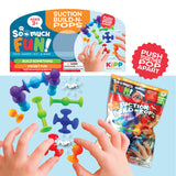 ITEM NUMBER 023286L BUILDING FIDGET SUCTION POPS - STORE SURPLUS NO DISPLAY 12 PIECES PER PACK