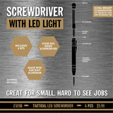 SCREWDRIVER LED - 6 PIECES PER DISPLAY 23298