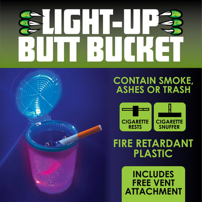 ITEM NUMBER 024111L LIGHT SHOW BUTT BUCKET - STORE SURPLUS NO DISPLAY 6 PIECES PER PACK