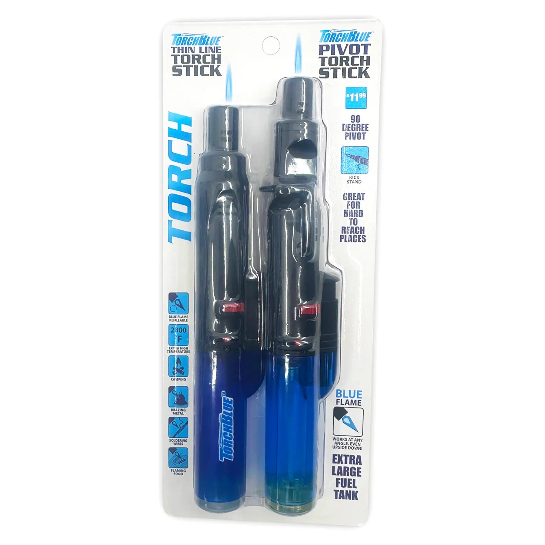 2pk Thin Torch & Pivot - Store Surplus No Display - 10 Pieces Per Pack ...