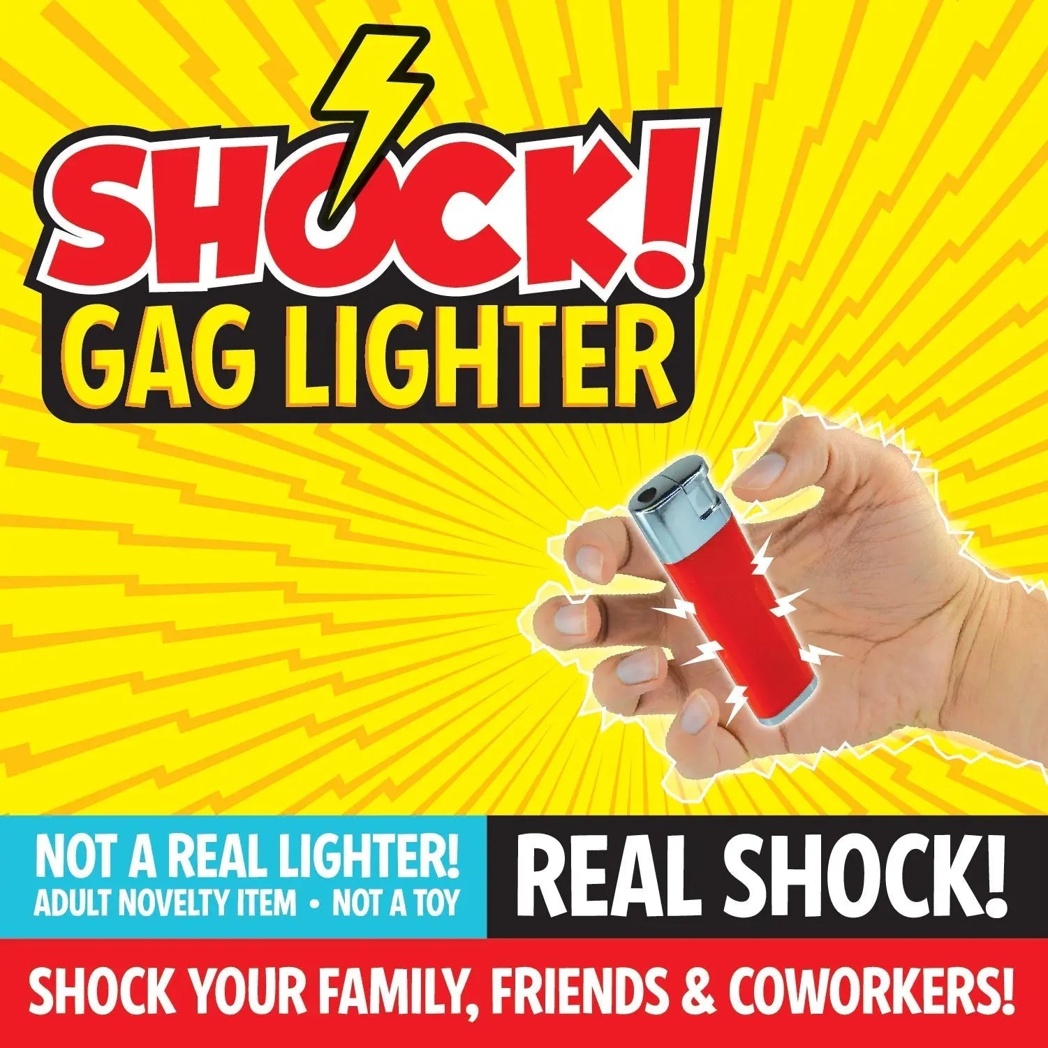 Practical Joke Gag Shock Lighter - 6 Pieces Per Retail Ready Display 23396 WHOLESALE