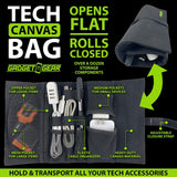 ITEM NUMBER 024719L TECH CANVAS ROLL BAG - STORE SURPLUS NO DISPLAY - 6 PIECES PER PACK