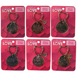 ITEM NUMBER 023458L VALENTINES DAY KEY CHAIN- STORE SURPLUS NO DISPLAY 6 PIECES PER PACK