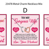ITEM NUMBER 023478L METAL CHARM NECKLACE - STORE SURPLUS NO DISPLAY 3 PIECES PER PACK