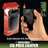 ITEM NUMBER 023483 CIG PACK LIGHTER 12 PIECES PER DISPLAY