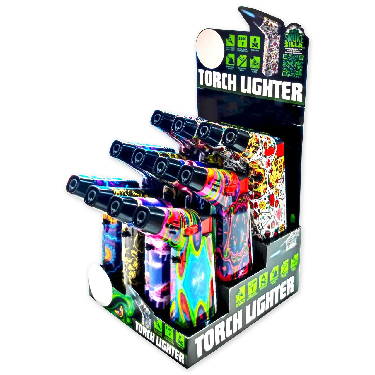 Zinc Torch Lighter - 12 Pieces Per Retail Ready Display 23503 - NOVELTY INC WHOLESALE