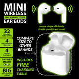 ITEM NUMBER 023604 MINI WIRELESS EARBUDS 6 PIECES PER DISPLAY