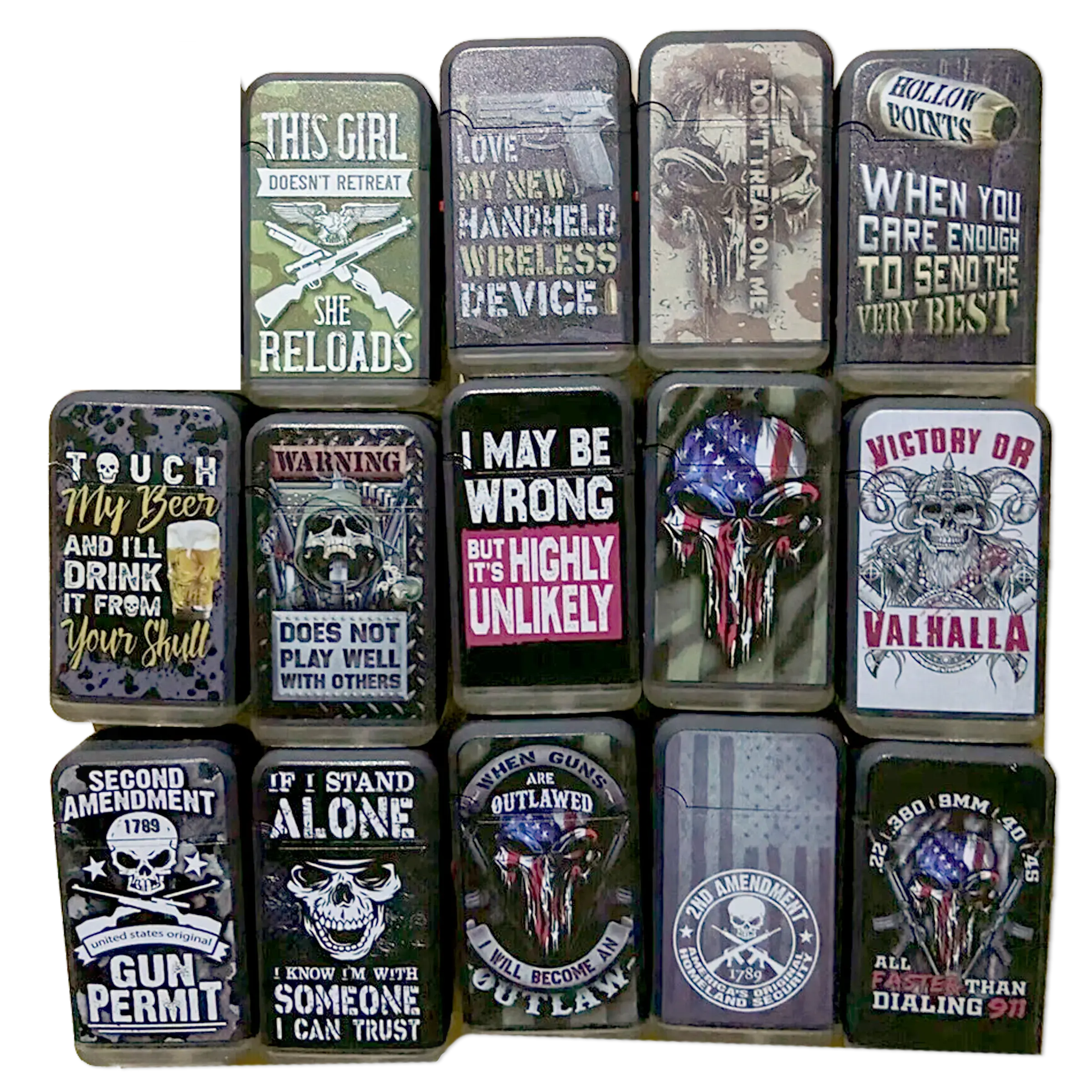 ITEM NUMBER 023644 TACTICAL DUAL TORCH LIGHTER 15 PIECES PER DISPLAY WHOLESALE