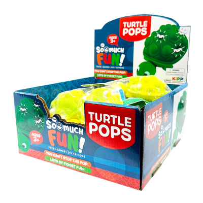 Fidget Pop Turtle Toy - 12 Pieces Per Retail Ready Display 23654
